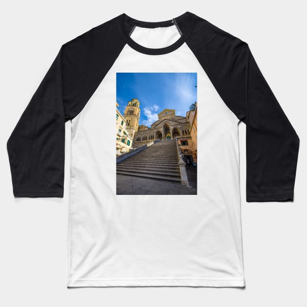 The Amalfi Cathedral, Italy Baseball T-Shirt by mitzobs